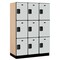 Salsbury Industries 3 Tier Designer Locker, 54"Wx76"Hx21"D, 9 Door, Gray 18-23361GRY - alternate 1